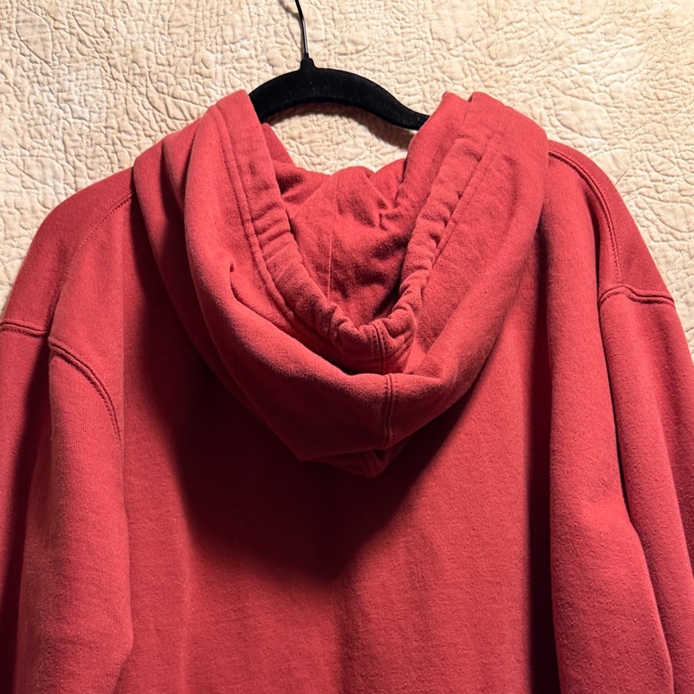 Life Is Good Men's Red Hoodie with Flag Design - Picture 5 of 6